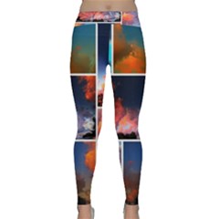 Sunset Collage Classic Yoga Leggings by okhismakingart