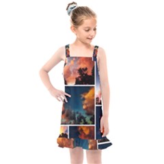 Sunset Collage Ii Kids  Overall Dress by okhismakingart