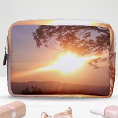 Mountain Sunset Make Up Pouch (medium) by okhismakingart