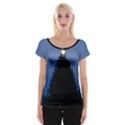 Tree and Moon Cap Sleeve Top View1