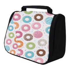Donut Pattern With Funny Candies Full Print Travel Pouch (small) by genx