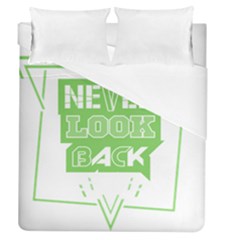 Never Look Back Duvet Cover (queen Size) by Melcu