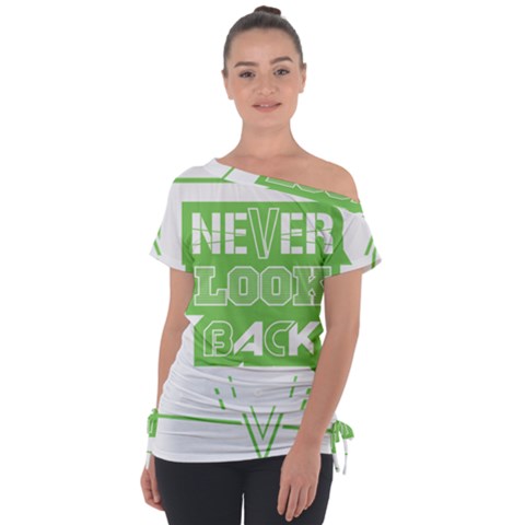 Never Look Back Tie-up Tee by Melcu