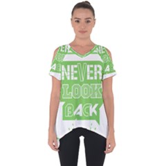 Never Look Back Cut Out Side Drop Tee by Melcu