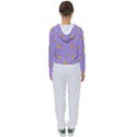 Pizza Pattern Violet pepperoni cheese funny slices Women s Slouchy Sweat View2