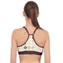 Donuts Pattern With Bites bright pastel blue and brown Cropped Sweatshirt Basic Training Sports Bra View2
