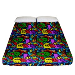Graffiti 3 1 Fitted Sheet (california King Size) by ArtworkByPatrick