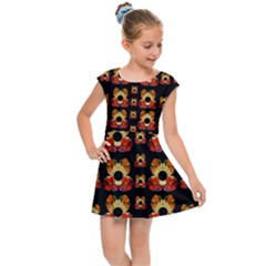 Sweets And  Candy As Decorative Kids  Cap Sleeve Dress by pepitasart
