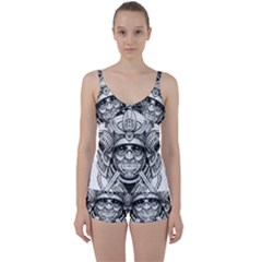 Drawing Samurai Tattoo Sketch Japanese Samurai Tie Front Two Piece Tankini by Sudhe