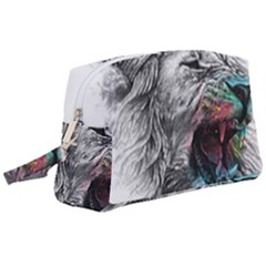 Lion King Head Wristlet Pouch Bag (large) by Sudhe