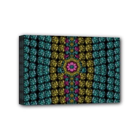 Glass Balls And Flower Sunshine Mini Canvas 6  X 4  (stretched) by pepitasart
