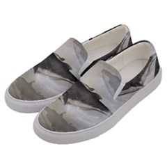 Awesome Fantasy Whale With Women In The Sky Men s Canvas Slip Ons by FantasyWorld7