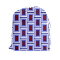Abstract Square Illustrations Background Drawstring Pouch (xxl) by Pakrebo