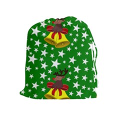 Illustration Background Paper Stars Drawstring Pouch (xl) by Pakrebo