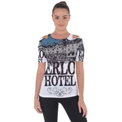 The Overlook Hotel Merch Shoulder Cut Out Short Sleeve Top by milliahood