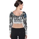 The Overlook Hotel Merch Velvet Long Sleeve Crop Top View2