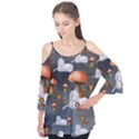 Cute Little Fairy With Unicorn, Pattern Design Flutter Tees View1