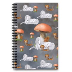 Cute Little Fairy With Unicorn, Pattern Design 5 5  X 8 5  Notebook by FantasyWorld7