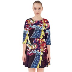 Dragon Lights Main Dragon Smock Dress by Riverwoman