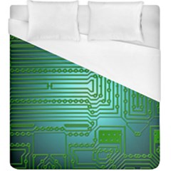 Board Conductors Circuits Duvet Cover (king Size) by HermanTelo