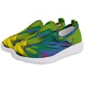Abstract Pattern Lines Wave Kids  Slip On Sneakers View2