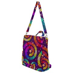 Abstract Background Spiral Colorful Crossbody Backpack by HermanTelo