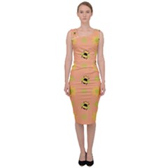 Bee Bug Nature Wallpaper Sleeveless Pencil Dress by HermanTelo