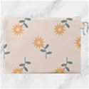 Flowers Continuous Pattern Nature Canvas Cosmetic Bag (XXL) View2