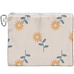Flowers Continuous Pattern Nature Canvas Cosmetic Bag (xxxl) by HermanTelo