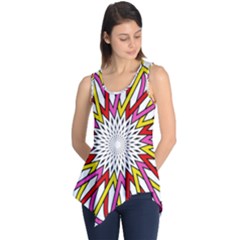 Sun Abstract Mandala Sleeveless Tunic by HermanTelo