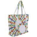 Wheel Complex Symbol Mandala Zip Up Canvas Bag View2