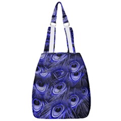Peacock Feathers Color Plumage Center Zip Backpack by Pakrebo