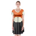 Juul Mango Pod Short Sleeve V-neck Flare Dress View1