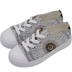 Cami Texture Pattern Architecture Kids  Low Top Canvas Sneakers by Pakrebo