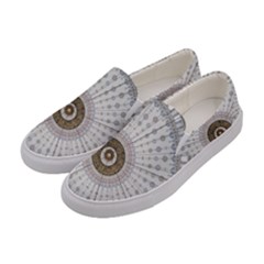 Cami Texture Pattern Architecture Women s Canvas Slip Ons by Pakrebo