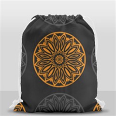 Background Design Pattern Tile Drawstring Bag (small) by Mariart