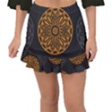 Background Design Pattern Tile Fishtail Mini Chiffon Skirt View1