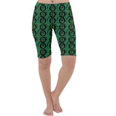 Abstract Pattern Graphic Lines Cropped Leggings  by HermanTelo