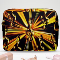 Clef Golden Music Make Up Pouch (large) by HermanTelo