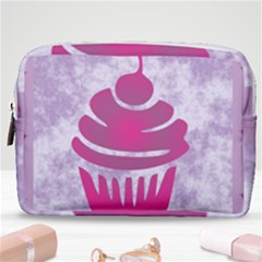 Cupcake Food Purple Dessert Baked Make Up Pouch (medium) by HermanTelo