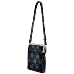 Golden Glitter Skeleton Gothic Multi Function Travel Bag by HermanTelo