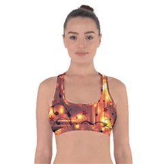 Star Radio Light Effects Magic Cross Back Sports Bra by HermanTelo