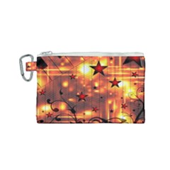 Star Radio Light Effects Magic Canvas Cosmetic Bag (small) by HermanTelo