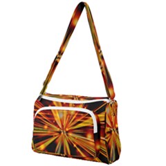 Zoom Effect Explosion Fire Sparks Front Pocket Crossbody Bag by HermanTelo