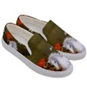 Cute Fairy With Unicorn Foal Men s Canvas Slip Ons View3