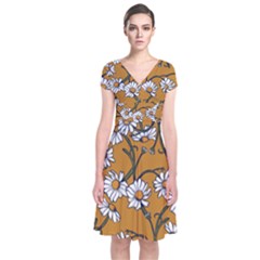 Daisy Short Sleeve Front Wrap Dress by BubbSnugg