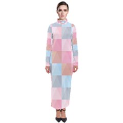 Background Pastel Turtleneck Maxi Dress by HermanTelo