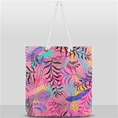 Illustration Reason Leaves Full Print Rope Handle Tote (large) by HermanTelo