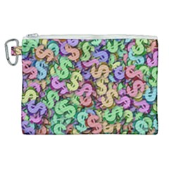 Money Currency Rainbow Canvas Cosmetic Bag (xl) by HermanTelo