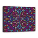 Kaleidoscope Triangle Curved Canvas 16  x 12  (Stretched) View1